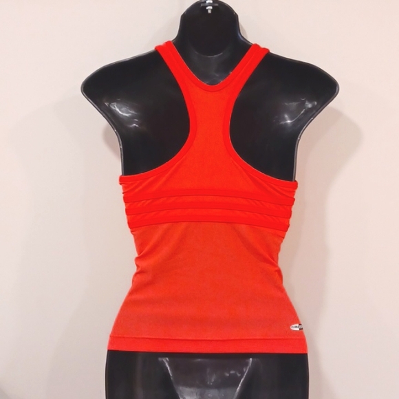 Adidas Bright Coral Racer Back Compression Tank- Sz. Sm - Picture 4 of 6